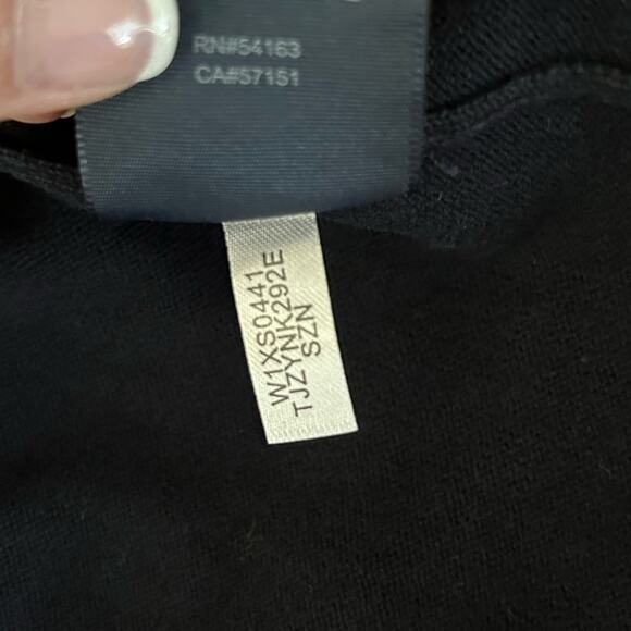 TOMMY HILFIGER Plus Size 2X Off-The-Shoulder Sweater Navy Blue White Stripe NWT - Picture 10 of 11